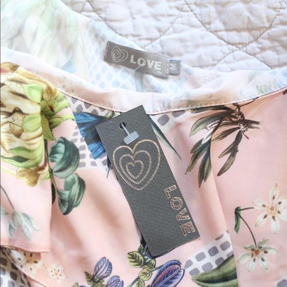 ASOS “Love” Asymmetrical Ruffle Mini Dress NWT - Picture 5 of 7